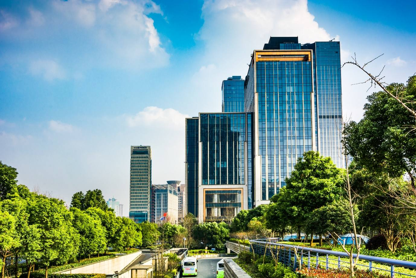 Green technology application in an office building