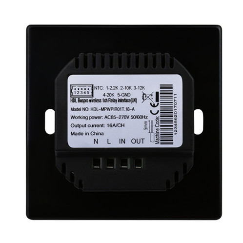 1CH Wireless Switch Power Interface with Temp. Sensor EU