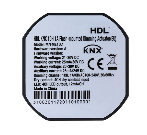 KNX 1CH 1A Flush-mounted Dimming Actuator (EU)