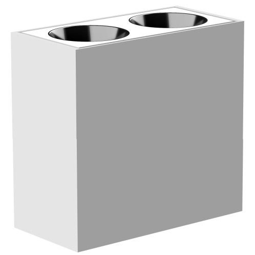 4W 2-Bulb Grid Light