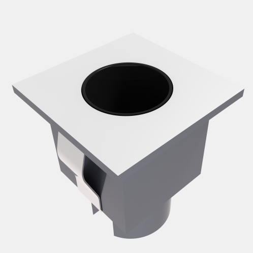2W 1-Bulb Mini Grid Light