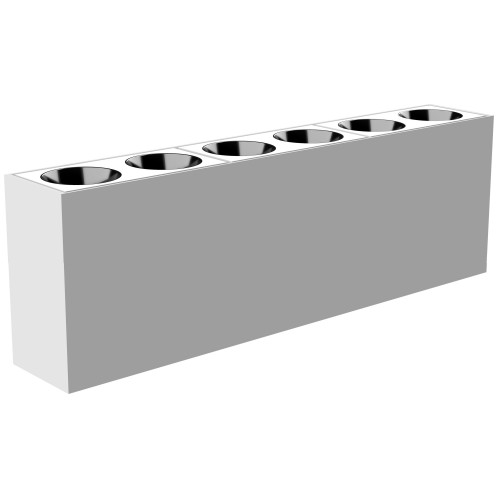 12W 6-Bulb Grid Light