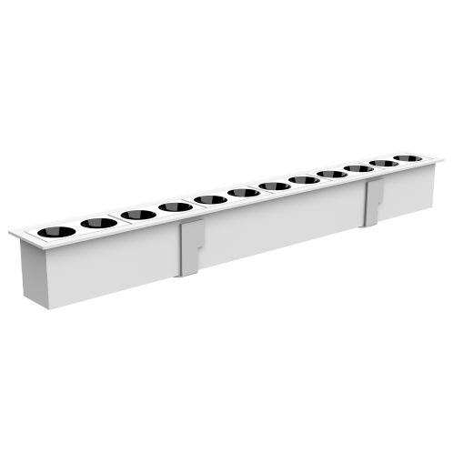 24W 12-Bulb Recessed Grid Light
