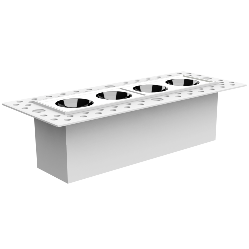 10W 4-Bulb Mini Pre-embedded Grid Light