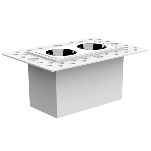 4W 2-Bulb Mini Pre-embedded Grid Light