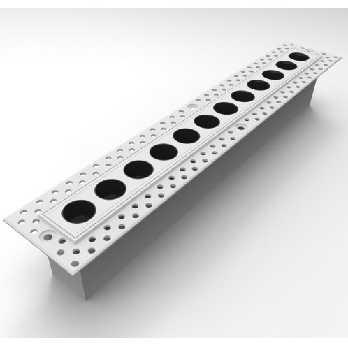 20W 12-Bulb Mini Pre-embedded Grid Light