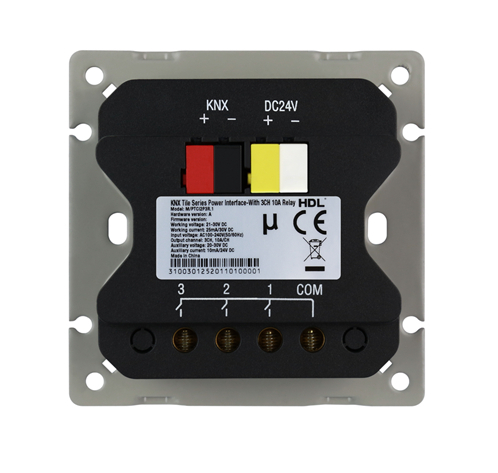 Power Interface-With 3CH 10A Relay KNX